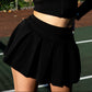 Core Court Black Pleated Skirt