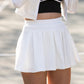 Core Court White Pleated Skirt