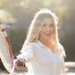 Core Court White Long Sleeve Crop