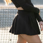 Core Court Black Pleated Skirt